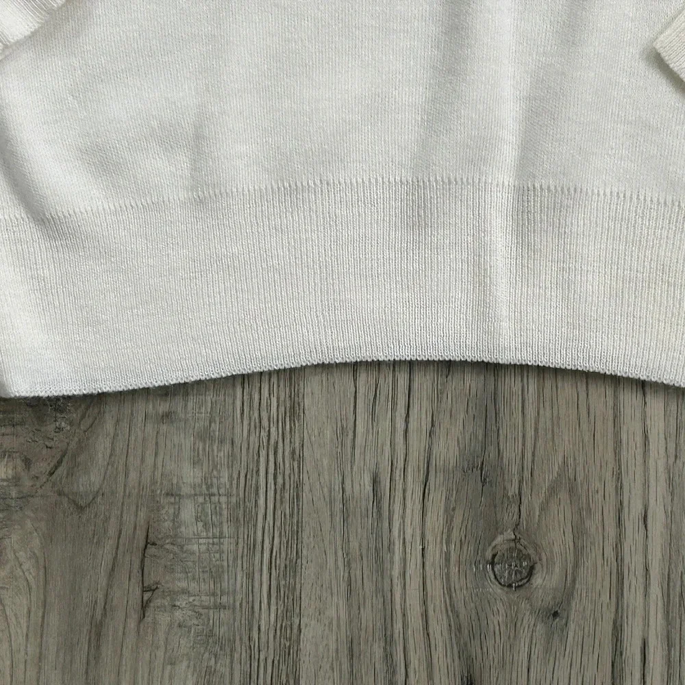 London Fog Mens White Tapered Sweater‎ Sz L